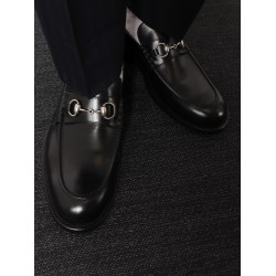 Leather loafer with Horsebit detail