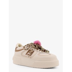 Fendi Match leather platform sneakers with charms