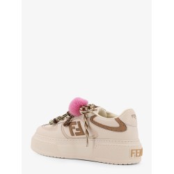 Fendi Match leather platform sneakers with charms