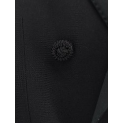 Virgin wool blazer with belt