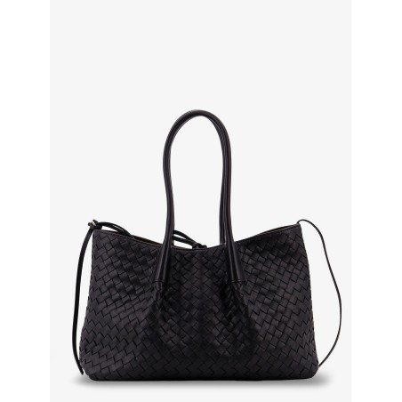 Pinacoteca leather handbag with Intrecciato motif