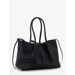 Pinacoteca leather handbag with Intrecciato motif