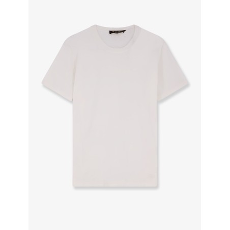 Cotton sweater with ribbed profiles