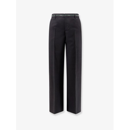 Wool trousers with Gucci detail
