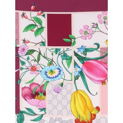 Mini Block Flora silk foulard