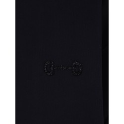 Cotton sweatshirt with beaded Horsebit detail