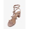 Rockstud leather sandals
