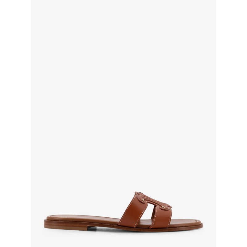 Marina low leather sandals