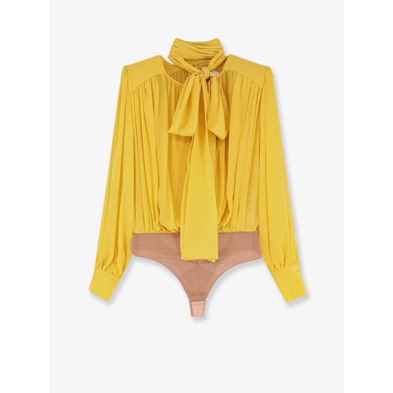 Silk shirt with body detail