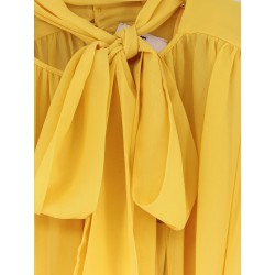 Silk shirt with body detail