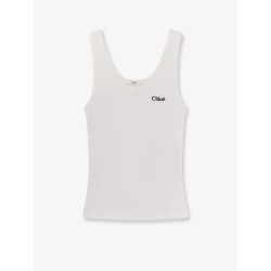 Ribbed cotton tank top