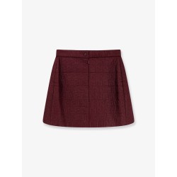 Quilted nylon mini skirt