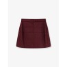 Quilted nylon mini skirt