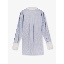 Oversize striped cotton shirt
