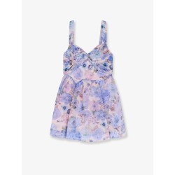 Rebellion Drape linen and silk mini dress