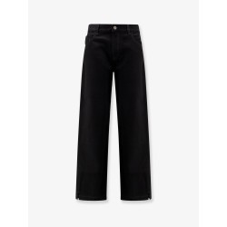 Black denim trousers
