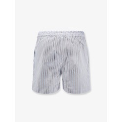 Striped cotton shorts