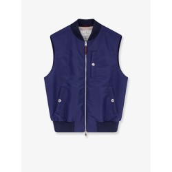 Water-repellent nylon sleeveless jacket