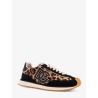 Suede sneakers with animal print