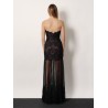 Vespera long lace dress