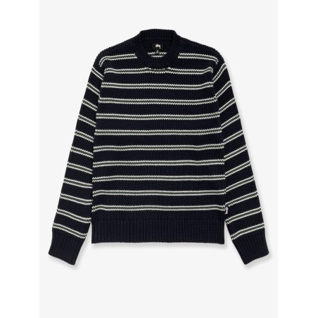 Stripe Crew cotton blend sweater