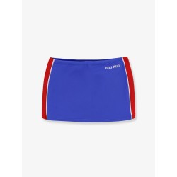 Recycled material mini skirt