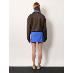 Recycled material mini skirt