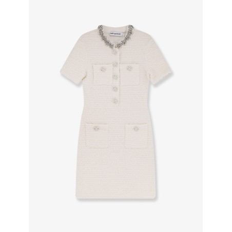 Dress with jewel buttons