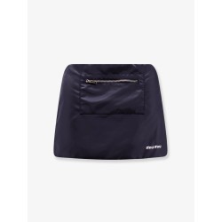 Recycled material mini skirt