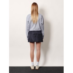 Recycled material mini skirt