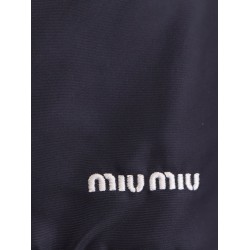 Recycled material mini skirt