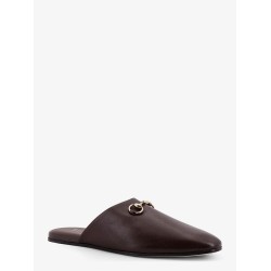 Leather mule with Horsebit