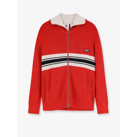 Ribbed sweatshirt with front logo