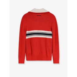 Ribbed sweatshirt with front logo