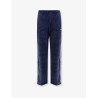 Chenille trousers with iconic side stripes