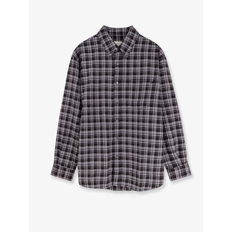 Unisex check flannel shirt