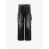 Cargo black denim trousers