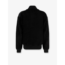 Fleece synthetic fur bomber