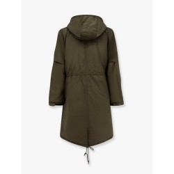 Padded nylon long jacket
