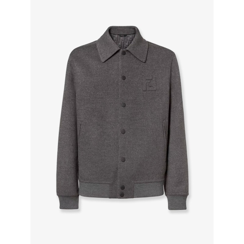 Double wool jacket with FF detail