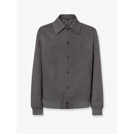 Double wool jacket with FF detail