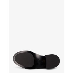 Leather loafers with metal Horsebit