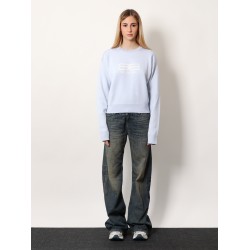 Wool and cotton blend sweater