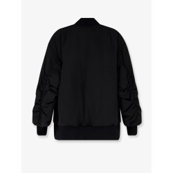 Nylon jacket with wrinkled effect