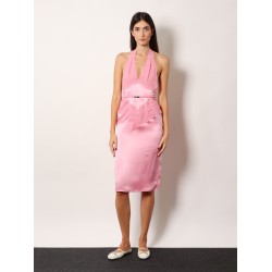 Silk Satin Midi Dress