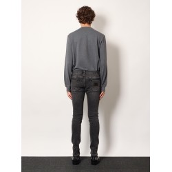 Skinny grey denim jeans