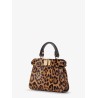 Nano Peekaboo shoulder bag with Fendi Leo print