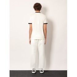 Cotton t-shirt with flocked print