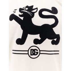 Cotton t-shirt with flocked print