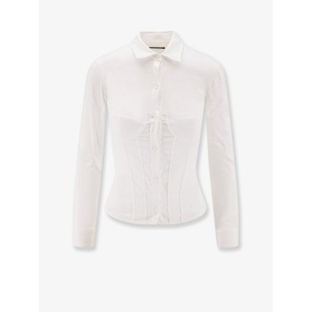 Cotton blend corset shirt